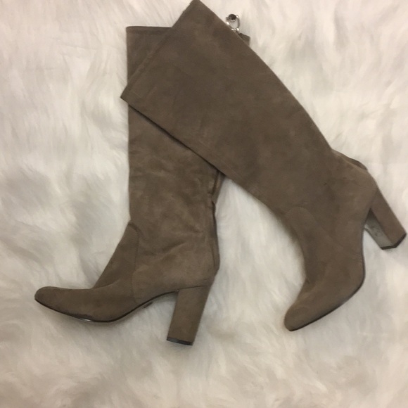 Anne Klein Shoes Anne Klein Suede Gray Boots Poshmark